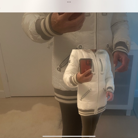 Bogner white puffer gooze down coat/jacket with the hood size 6 - Picture 10 of 10